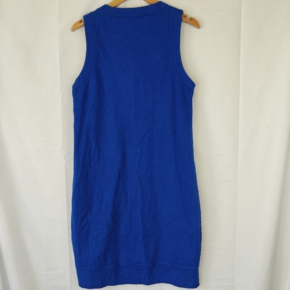 Acne Studios Gilda Sleeveless Mini Royal Blue Dress Linen Cotton Blend Size M - Picture 11 of 13